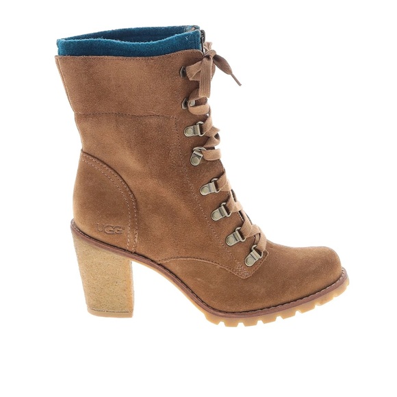 BRAND NEW
UGG Tan and Blue Heeled Boots - Picture 6 of 6